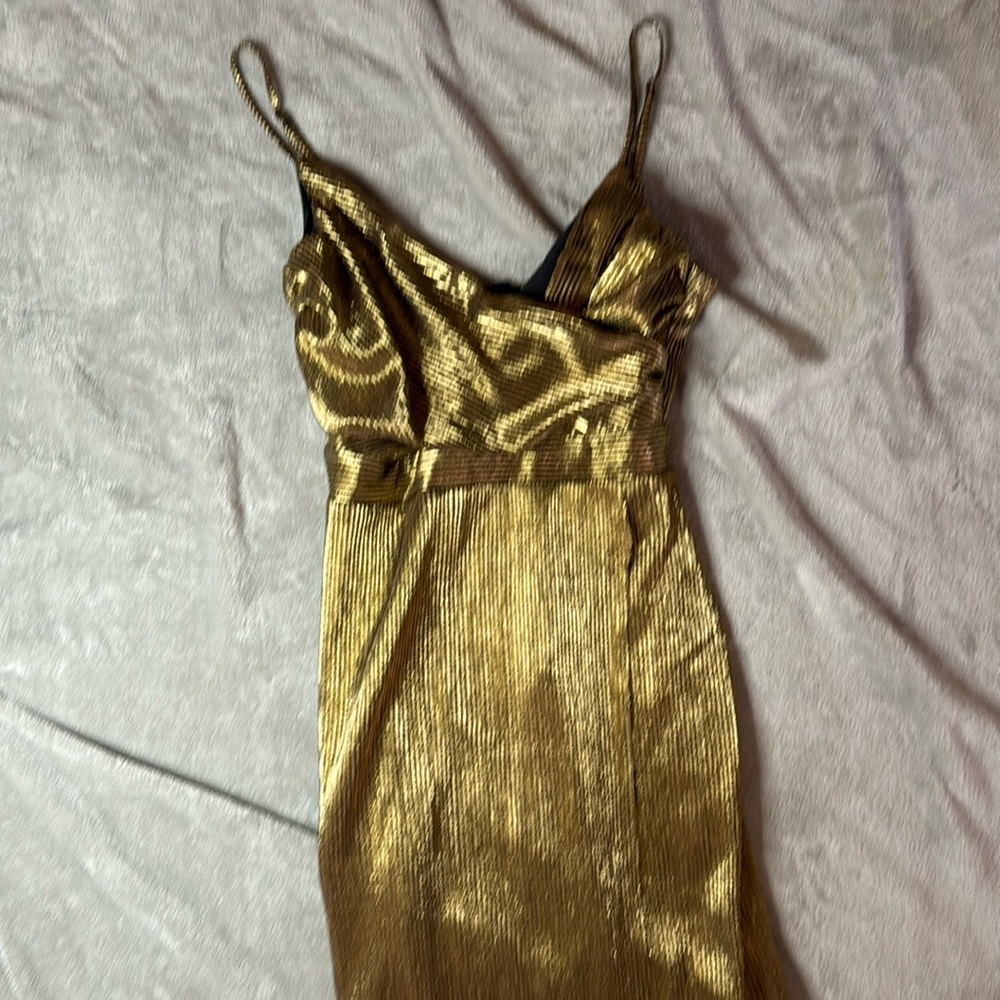 Lulus gold dress